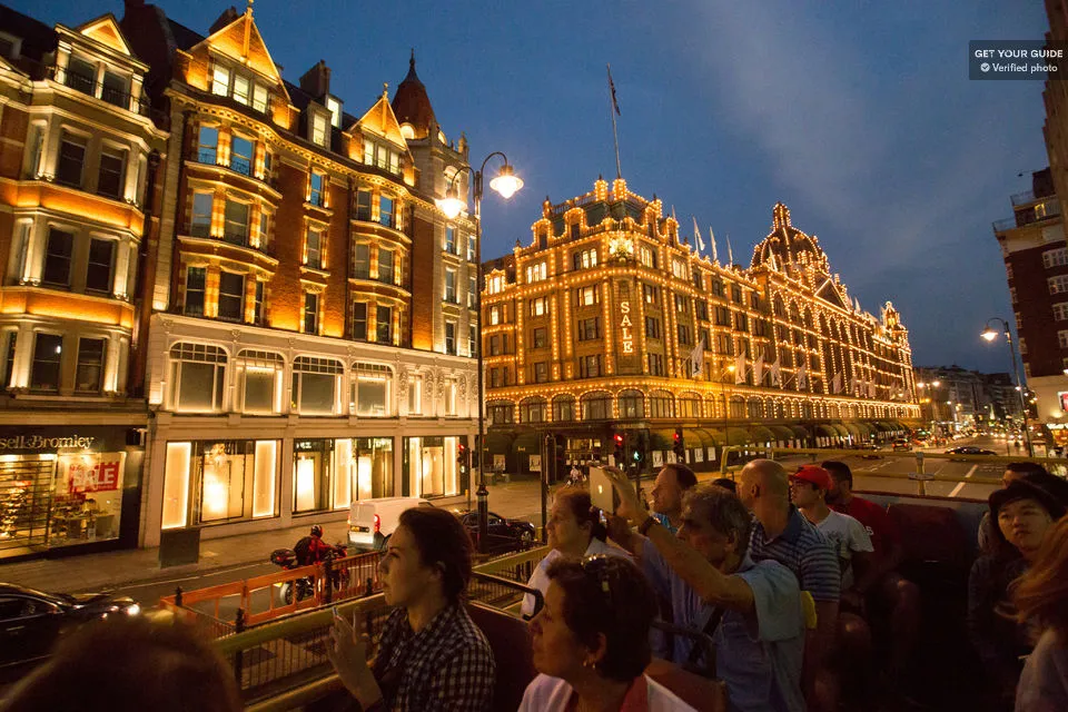 London by Night: 90-Minute Open Top Bus Tour